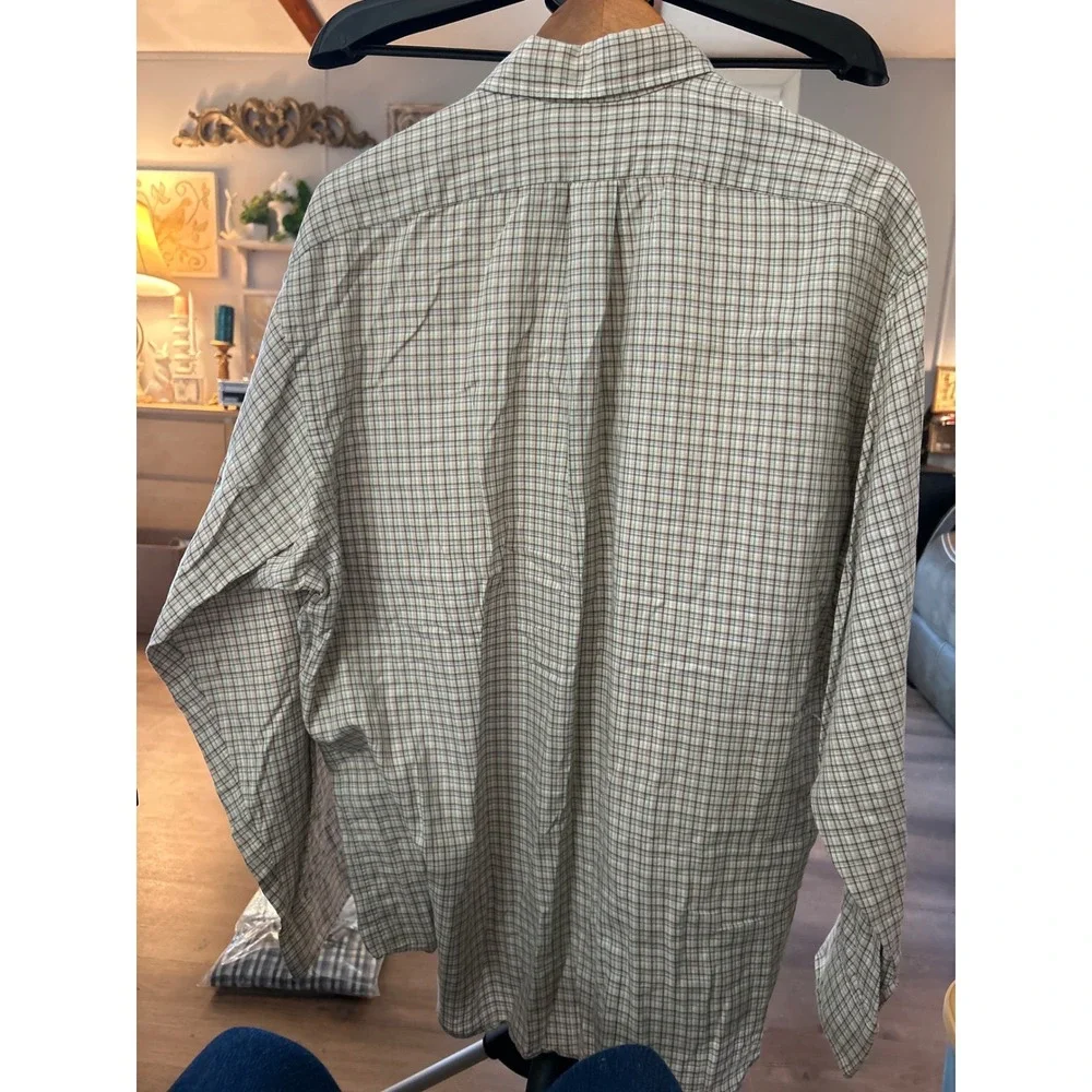Ralph Lauren Blake Men's Long Sleeve‎ Plaid Button Down Shirt Size L